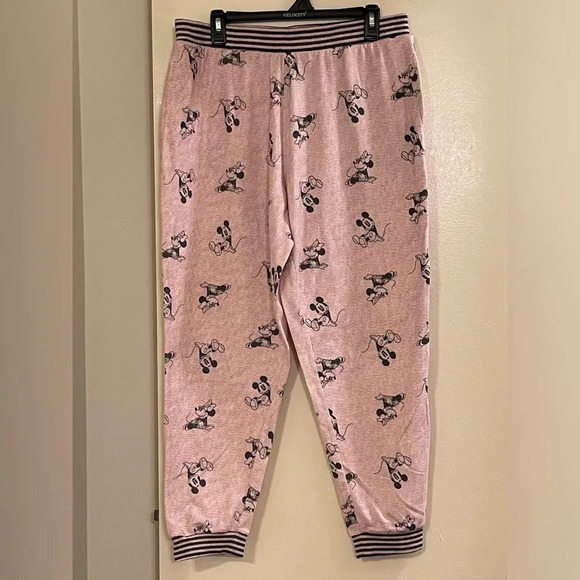 DISNEY NWOT Mickey and Minnie Mouse Pajama Bottom in Mauve *BOTTOMS ONLY* - Picture 3 of 6